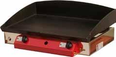 Plinski žar RF 65x40 z visoko 5mm Fe ploščo z dvema gorilnikoma + 5kW EAN: 3830029543816 (brez nog) 3830029543823 (z
