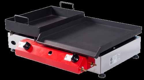 3830003166628 Plinski žar RF 65x40 z LTŽ ploščo z dvema gorilnikoma z nogami + 5kW EAN: 3830003168882 Plinski žar RF