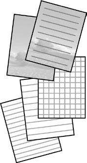 Drukowanie papieru liniowanego Tisk předpisových papírů Nyomtatás vonalas papírra Tlač riadkovaného papiera Urządzenie umożliwia drukowanie arkuszy liniowanych lub wykresowych.