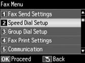 Konfiguracja funkcji faksu Konfigurování funkcí faxu Fax szolgáltatások beállítása Nastavenie funkcií faxu Konfiguracja pozycji szybkiego wybierania Konfigurování položek rychlého vytáčení