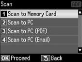 Skanowanie do karty pamięci Skenování na paměťovou kartu Szkennelés memóriakártyára Skenovanie na pamäťovú kartu A R & 29 B R & 31 C Włóż kartę pamięci.