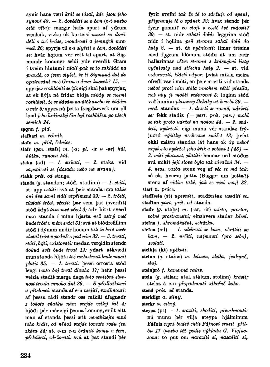 synir hans vaeri král se tázal, kde jsou jeho synové 40. 2.