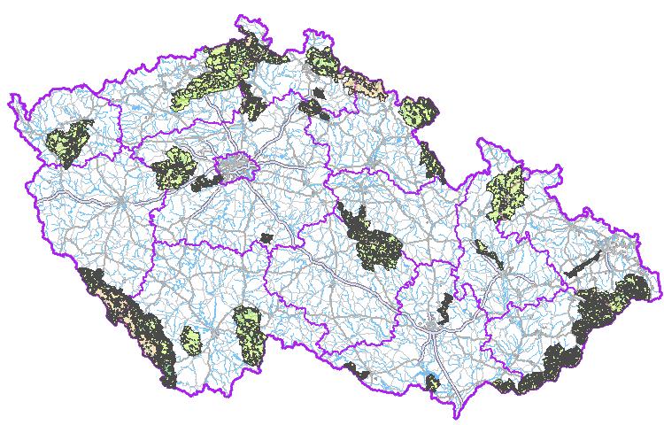 Více než polovina ZCHÚ v Pardubickém kraji byla vyhlášena po roce 1989 (v ČR 46 %).