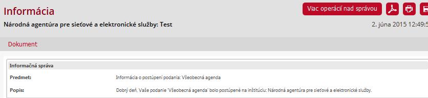 elektronickou pečaťou s pripojenou časovou pečiatkou. Kliknete na ikonu Podpísať a postúpiť (Obr. 2) umiestnenú vo formulári vľavo dole.