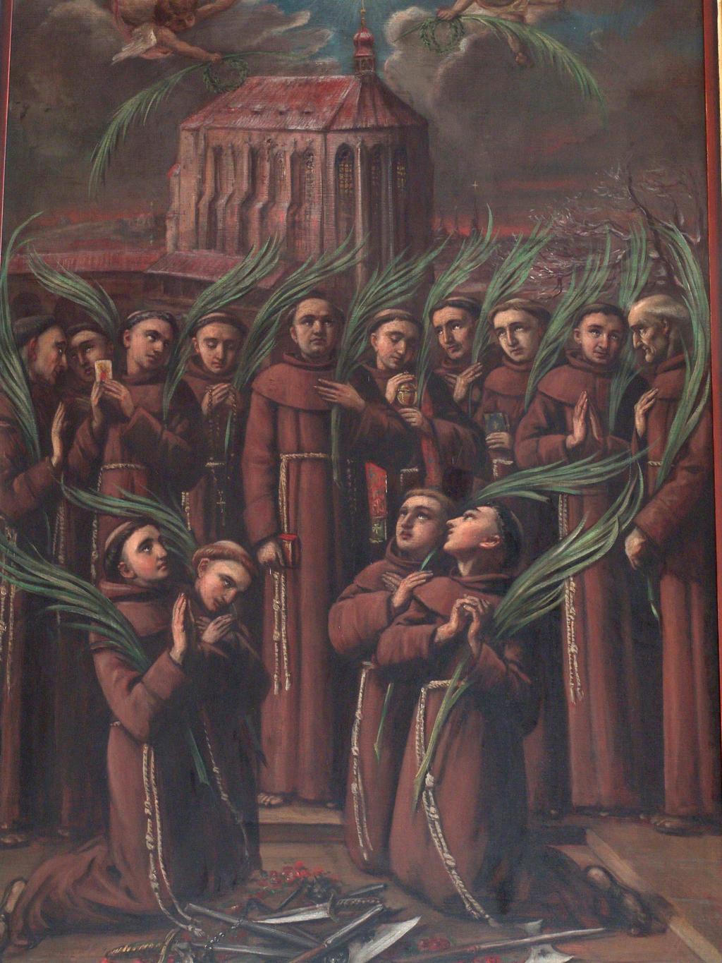 služebníky Menší bratry k apoštolské službě do pražského kláštera. Svým životem a smrtí vydali svědectví pravé víře.
