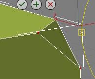 pokračujete nad 1. vertex - posledním kliknutím LM polygon dokončíte, takže na 1. vertex kliknete dvakrát. Při vytváření by se měla od jednoho vertexu ke druhému zobrazovat čárkovaná čára.