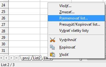 Zošit a listy Tabuľky sa vytvárajú vo forme tzv. zošitov, po spustení tabuľkového kalkulátora sa otvorí prázdny list zošita.
