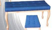 x 98 cm - kovové nohy potažené plastem se strukturou dřeva + modrošedá látka sedáku taburet CASA-7047 4.