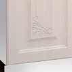 40 dolní, 80 vitrína, - potravinovou skříň a další skříňky možno dokoupit - korpus bílý s 3D strukturou dřeva - dvířka MDF s
