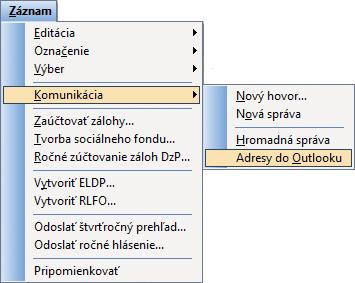 Môžete ich využiť taktiež pre komunikačné funkcie vstavané v programe POHODA, napr. pre odoslanie výplatného listu vo formáte PDF všetkým (vybraným) zamestnancom naraz.