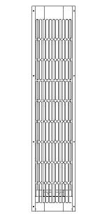 Technická data Napětí: 230V 50Hz Příkon: 300W Výška: 530mm Šířka: 184mm Hloubka: 65mm Váha: cca. 2kg pohled zpredu otvor ve stene 16,5 cm Elektrické připojení přivedení rozvaděč otopné těleso IRmax.
