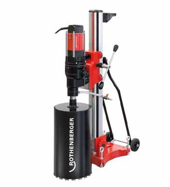 do tehly: 10 250 mm RODIACUT 250: vŕtací rozsah: bez ochranného prstenca na vodu max. 250 mm, s ochranným prstencom na vodu max.