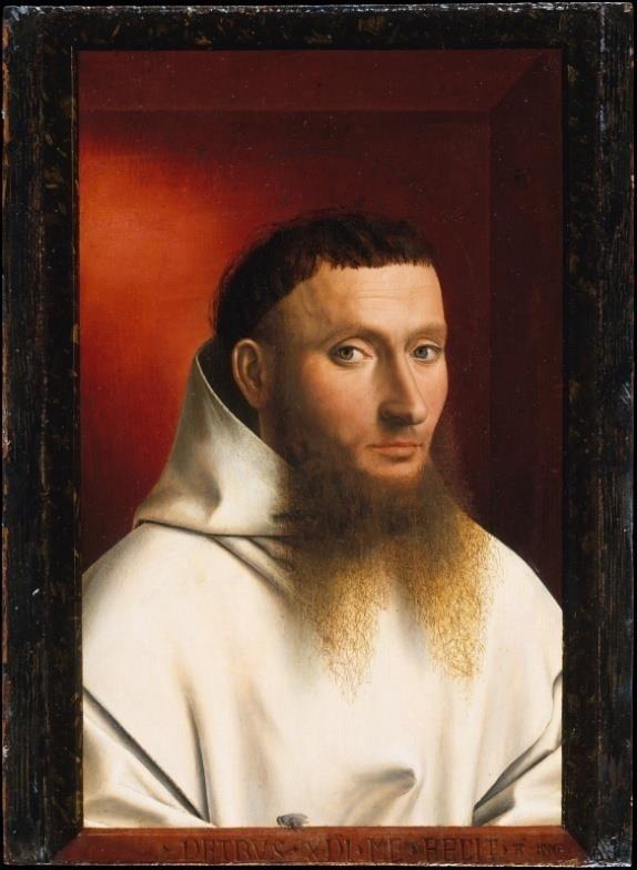 27. 26. Portrét Edwarda Grimstona, Petrus Christus, 1446, olej na dubovém dřevě, 32.