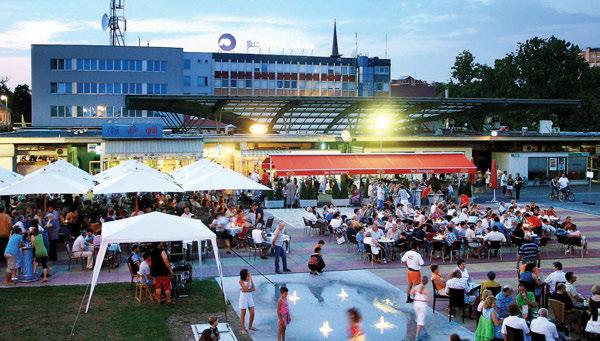 Razmeroma veliko notranje dvorišče oklepajo štirje trakti. Izstopa osrednje, enonadstropno bivanjsko poslopje.