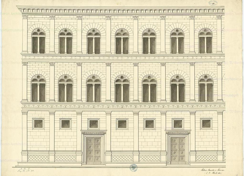 7. Nákres fasády Palazzo