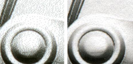 Černobílý tisk Černobílá reprodukce zhotovená pomocí tiskárny s barevnou inkoustovou sadou trpí dvěma základními problémy: barevné odchylky od neutrální šedé a metamerie.
