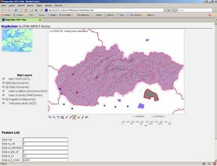 html MapBuilder - ukážka funkcie vytváranie