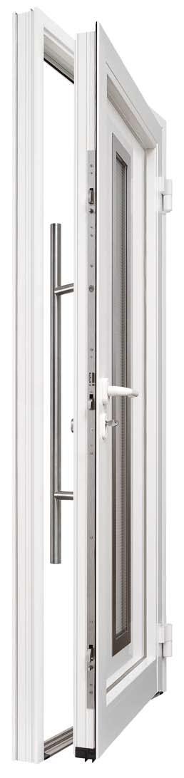 Aluminijasta kljuka Rondo Lepo oblikovane notranje kljuke Standardno so vsa vrata opremljena z notranjo kljuko tipa Rondo