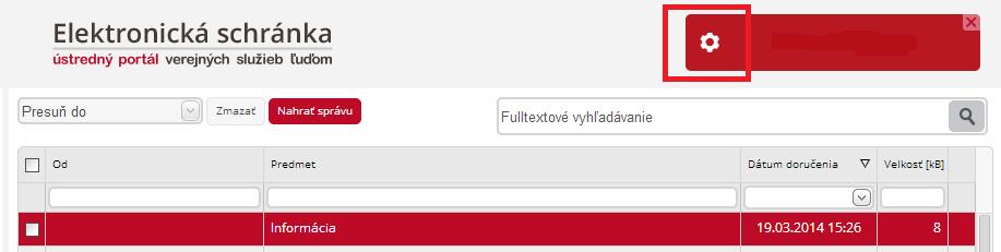 Majiteľovi bude schránka deaktivovaná ku dňu uvedenému v žiadosti, najskôr však tretí pracovný deň po doručení tejto žiadosti.