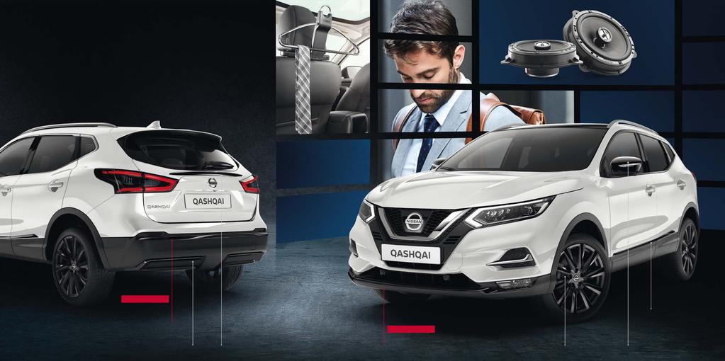 BALÍK ELEGANCE ZNAK CHARAKTERU: ODHAĽTE SVOJU TEMNÚ STRÁNKU Vyjadrite svoj štýl a charakter pomocou balíka Elegance v čiernom prevedení Nismo.