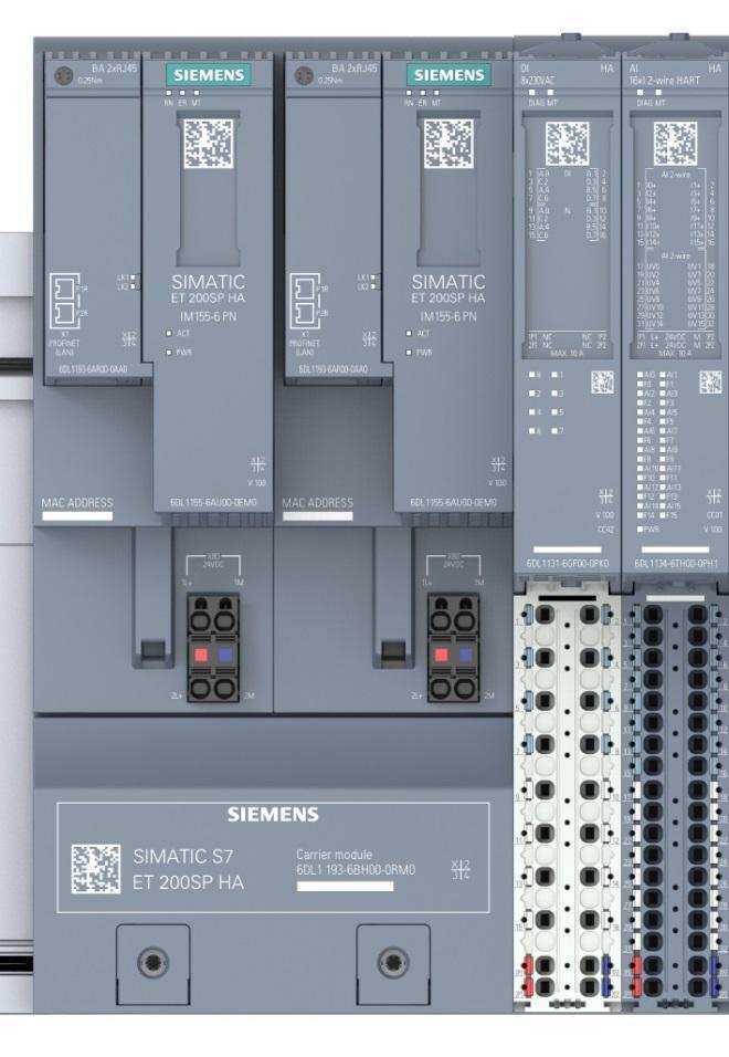 SIMATIC ET 200SP HA Různé připojení sběrnice díky Bus Adaptéru Standardní namáhání + pro zvýšené mechanické a EMC namáhání + optické připojení Média převodník