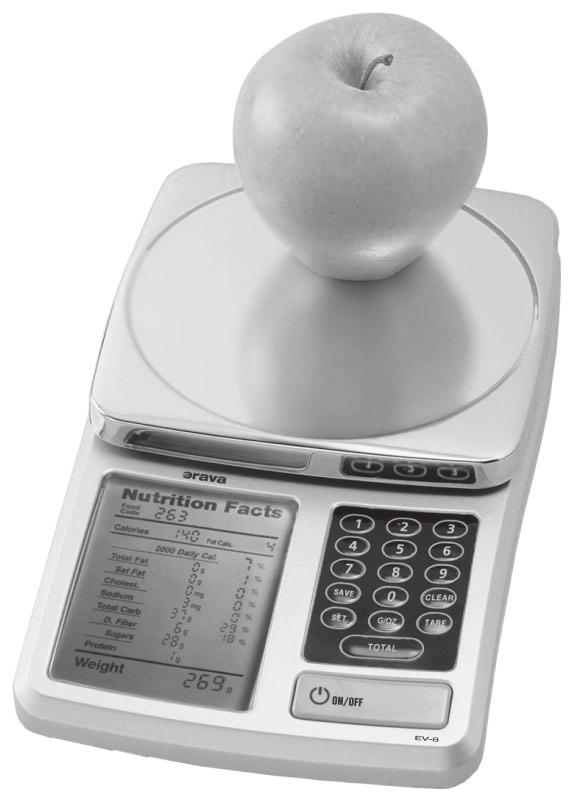 Elektronická kuchynská váha s nutričnou kalkulačkou EV 8 Návod na obsluhu/záruka SK model: EV 8 model: EV 8