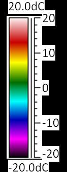 9 c), který zobrazuje rozdílové teplotní pole dvou po sobě jdoucích snímků ( = 0.