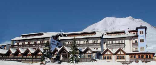 6 ano HOTEL S SPORTING C 81 50 m poloha: Tonale, centrum - 200 m, skiareál Tonale / Ponte di Legno - 50 m, skibus - 20 m vybavenost a služby: recepce / velká lobby, restaurace vyhrazená pro hotelové