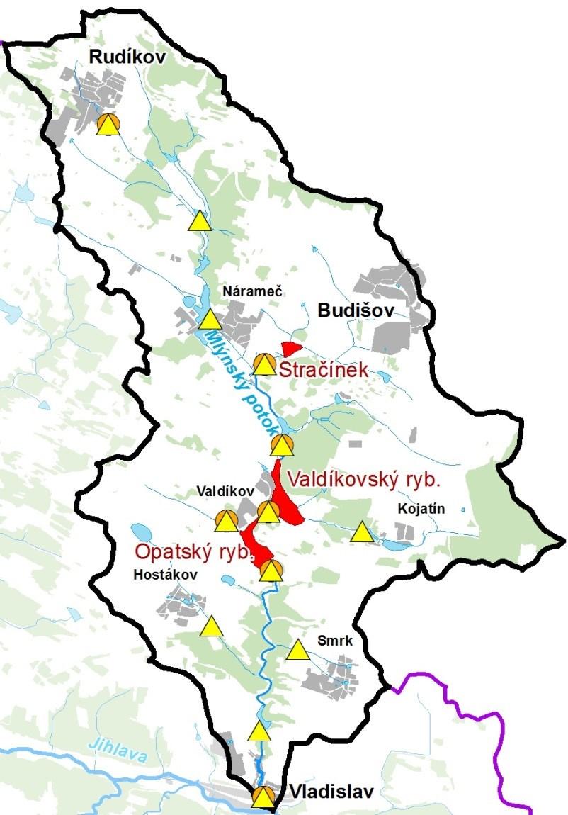 MONITORING MLÝNSKÉHO POTOKA Rybníky Starčínek, Valdíkovský ryb.