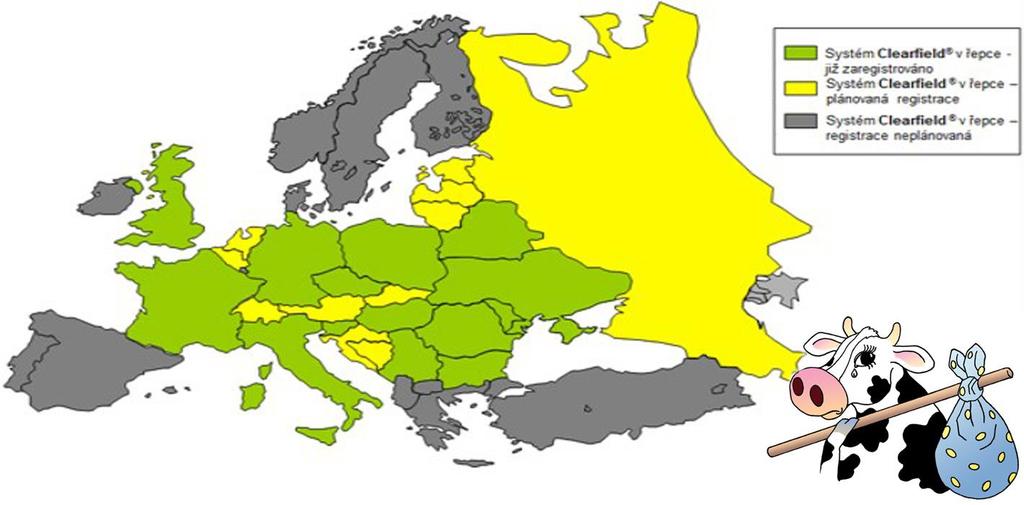 Příklad regulace ochrana přírody Překvapivě řepka s tolerancí k herbicidu je v mnoha evropských zemích již registrována pro pěstování!