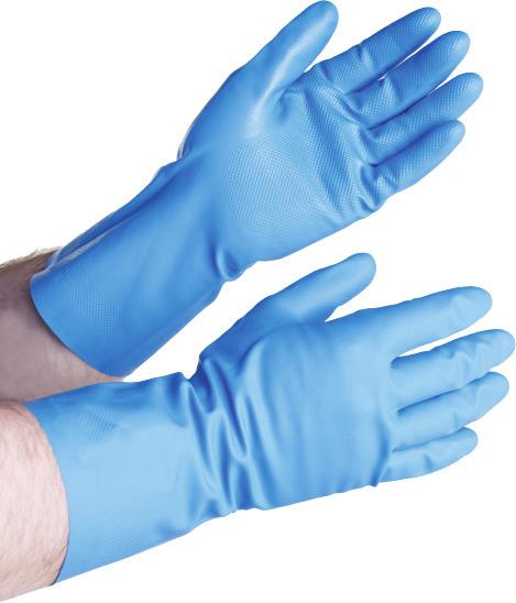 Ochranné nitrilové rukavice DeLaval Naše pohodlné, pogumované a praktické rukavice chrání vaše ruce, protože jsou odolné vůči všem alkalickým i kyselým detergentům.