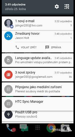 40 První týden s vaším novým telefonem Panel Oznámení Oznamovací ikony vás informují o nových zprávách, událostech kalendáře, připomenutích a probíhajících činnostech, jako je stahování souborů.