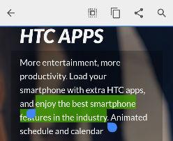 55 První týden s vaším novým telefonem Práce s textem Výběr, kopírování a vkládání textu V aplikacích HTC, jako je Pošta a Zprávy, můžete vybrat a zkopírovat text a potom jej vložit nebo sdílet. 1.