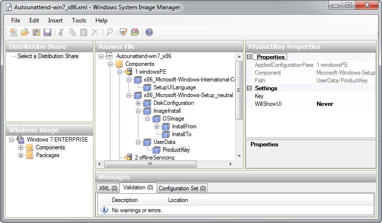 Instalace Windows System Image Manager 20.