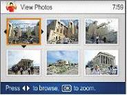 d. Pomocou tlačidiel so šípkami vyberiete požadovanú fotografiu
