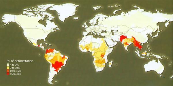 Ohrožené oblasti I. http://www.myclimatechange.net/userimage/3/arroundt heworld/deforestationmap.