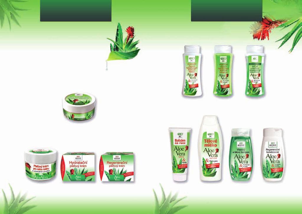 Aloe Vera Aloe Vera Řada je určena pro normální a smíšenou pleť. Extrakt z rostliny Aloe Vera přirozeným způsobem podporuje přirozenou tvorbu kožního mazu a zároveň dodává pleti vitalitu a pružnost.