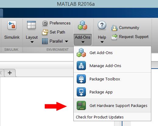 3.3 Instalace hardwarové podpory pro Raspberry Pi Co je potřeba mít připraveno popis je pro Matlab R2016a (EN verzi). Podmínkou je nainstalovaný Matlab verze R2014a nebo vyšší.