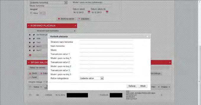 26 Klikom na opciju novi korisnik