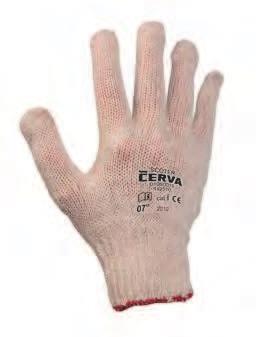 Pletené rukavice ze směsi polyester/bavlna, impregnované v latexu, s extra vrstvou latexu v dlani a