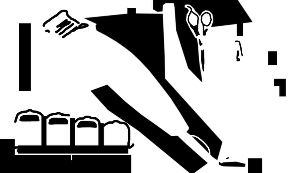 You may use the appliance without attachment for trimming contours or with a selected attachment B according to a desired hairstyle length.