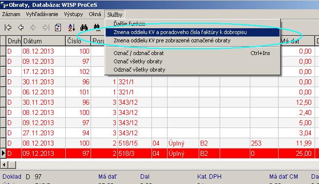 Tento bude možné na už zaúčtovaných položkách, cez časť Účtovníctvo/Účtovanie /Obraty editovať a doplniť priamo