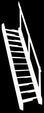 Umožňuje přizpůsobit konstrukci schodů místnostem, ve kterých nelze použít rovné mlynářské schody.