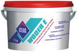 ATLAS WODER E Vodotesná elastická fólia chráni podklad pred vlhkosťou vysoko elastický na balkóny a terasy do kúpeľní, kuchyň, pivníc súčasť utesňovacieho systému Určenie Vytvára izoláciu ľahkého