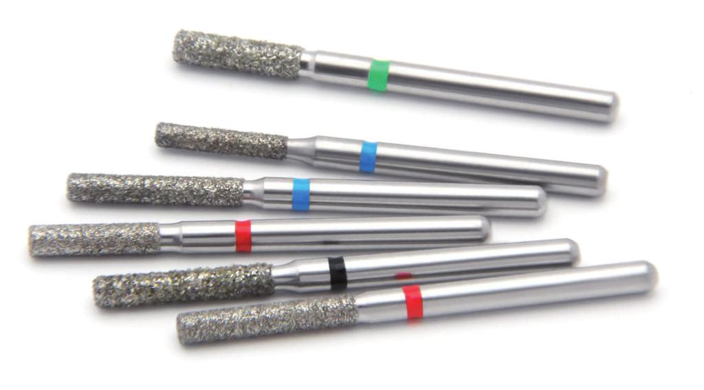 DIAMOND BURS DIAMANTOVÉ BROUSKY 5 pcs / ks 108 ISO 806 314 108 XXX... 008 009 010 012 Ø Brazil. No. / Brazil. č. 1090 1091 3.0 3.0 3.0 3.0 (mm) 109 ISO 806 314 109 XXX... 010 012 014 016 018 Ø Brazil.