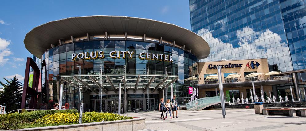 CITY CENTER Polus City Center bolo ako prvé nákupné centrum na Slovensku otvorené v novembri roku 2000.