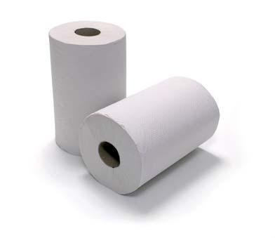 Toaletný papier Jumbo 1 vrstvový, recyklát Toaletný papier Jumbo 2 vrstvový, biely, celulóza 31200 31201 31202 priemer 19 cm 24 cm 28 cm návin 150 m 250 m 360 m Priemyselné utierky Midi 2 vrstvové,