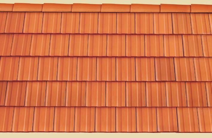 Steinbrück posuvná škridla prírodná Engoby E1 10 13 červená hnedá - vďaka jednoduchej montáži predstavuje najekonomickejšie riešenie každej strechy (nová strecha už za