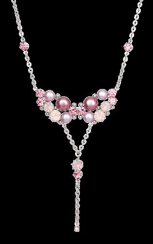 ANTOINETTE 2346 69 Rosa Necklace W: 42 mm, H: 80 mm, L: 38 cm W: 1.7", H: 3.1", L: 15.