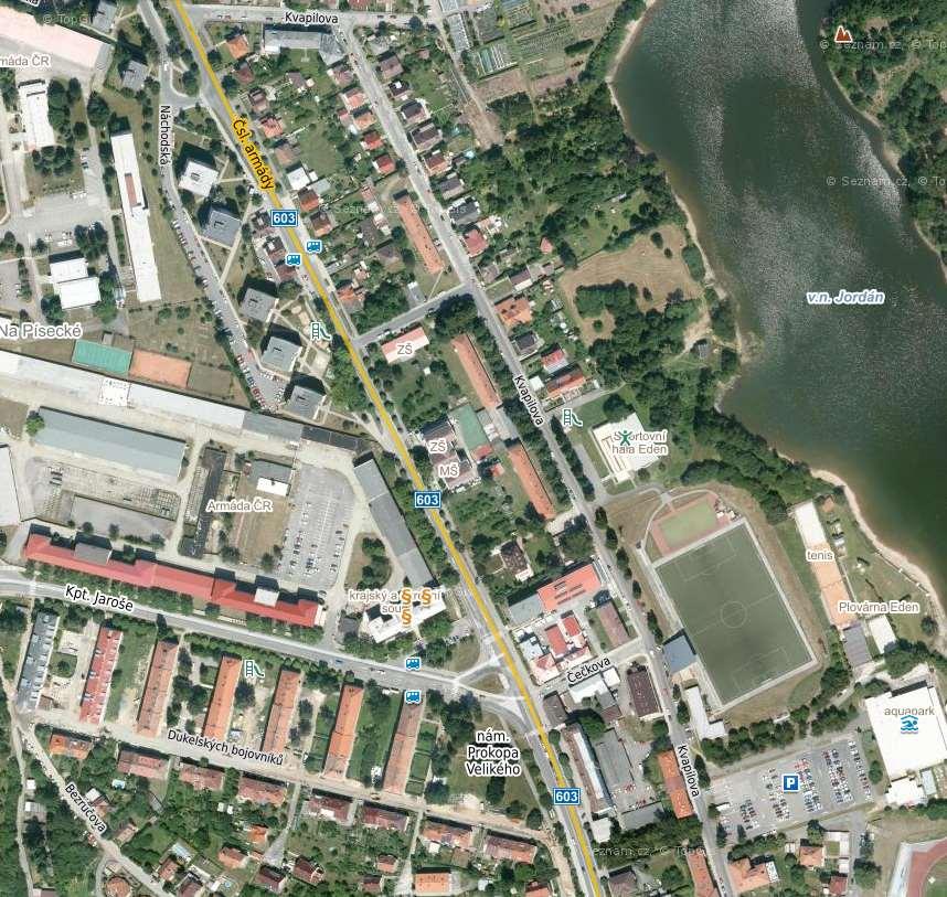 Poloha sčítací brány (sčítací bod S20)